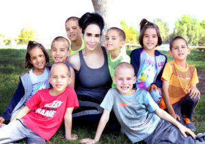 Natalie Suleman with her children