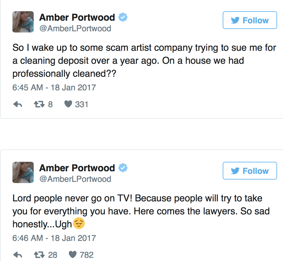 Amber Portwood twitter